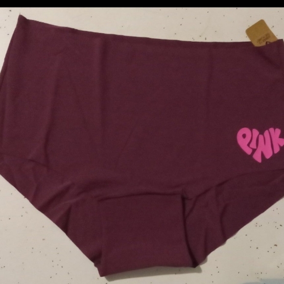 V.S. PINK- Berry & Pink Logo Shortie-Shorts-L - Picture 1 of 5